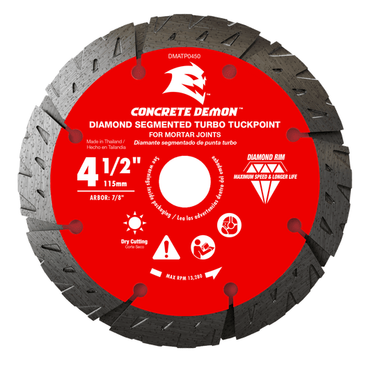Diablo 4-1/2 in. D X 7/8 in. X .240 in. thick Diamond Tuck Point Masonry Cut-Off Wheel 1 pk