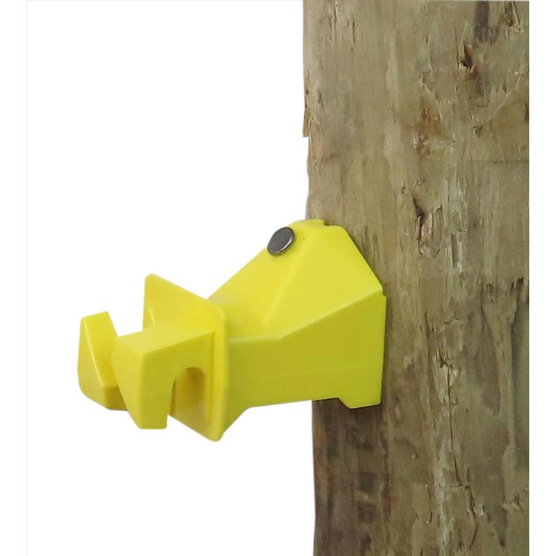 Dare Snug Wood Post Insulator Yellow