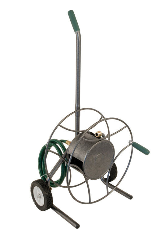 Lewis 100 ft. Silver Wall Mounted Hose Reel