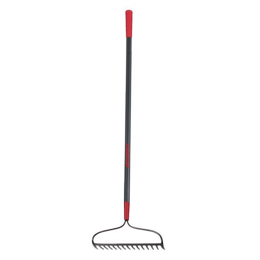 Razor-Back 66.5 in. 15 Tine Forged Steel Bow Rake Fiberglass Handle