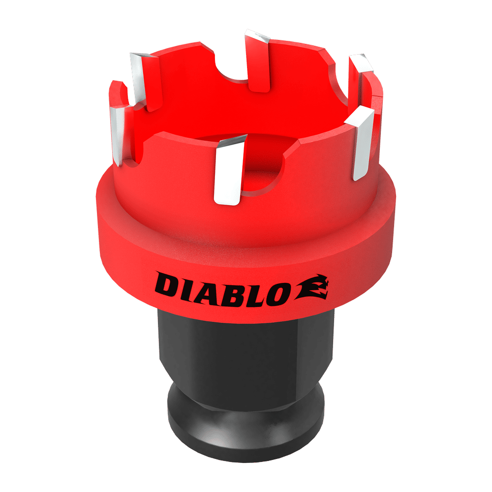 Diablo Steel Demon 1-1/8 in. Carbide Tipped 1/4 in. L Hole Cutter