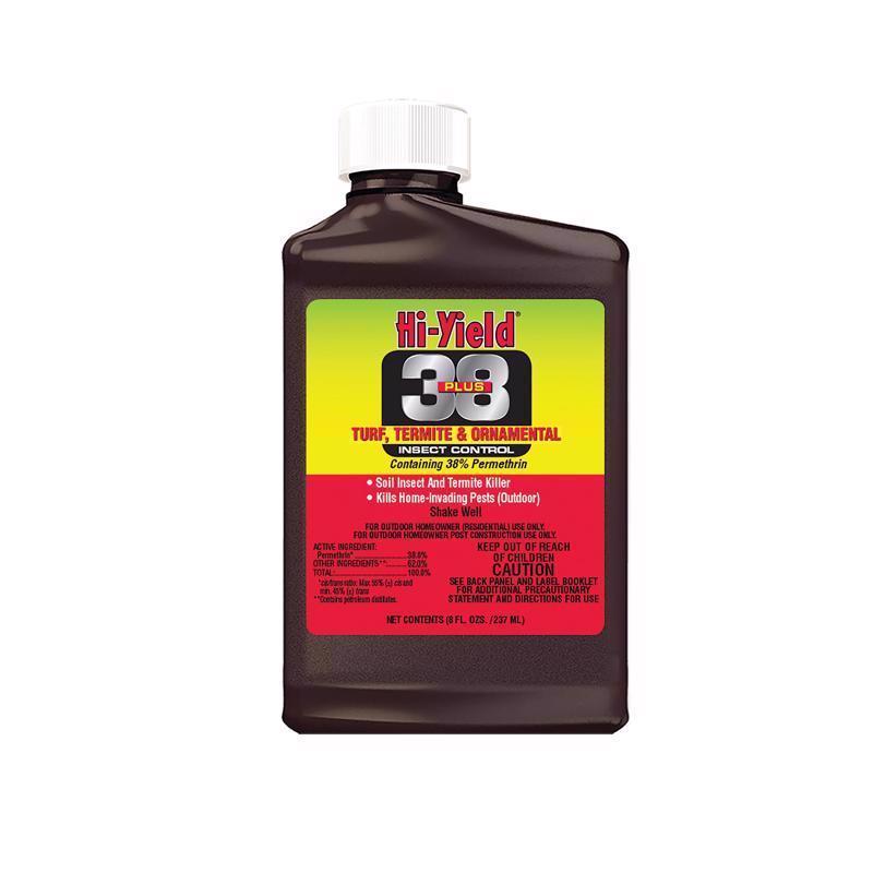 Hi-Yield 38 Plus Turf Termite and Ornamental Insect Killer Liquid Concentrate 8 oz