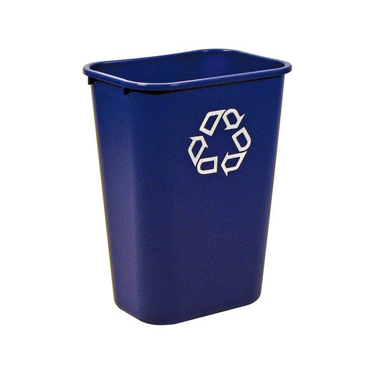 Rubbermaid 10 gal Blue Plastic Recycling Bin