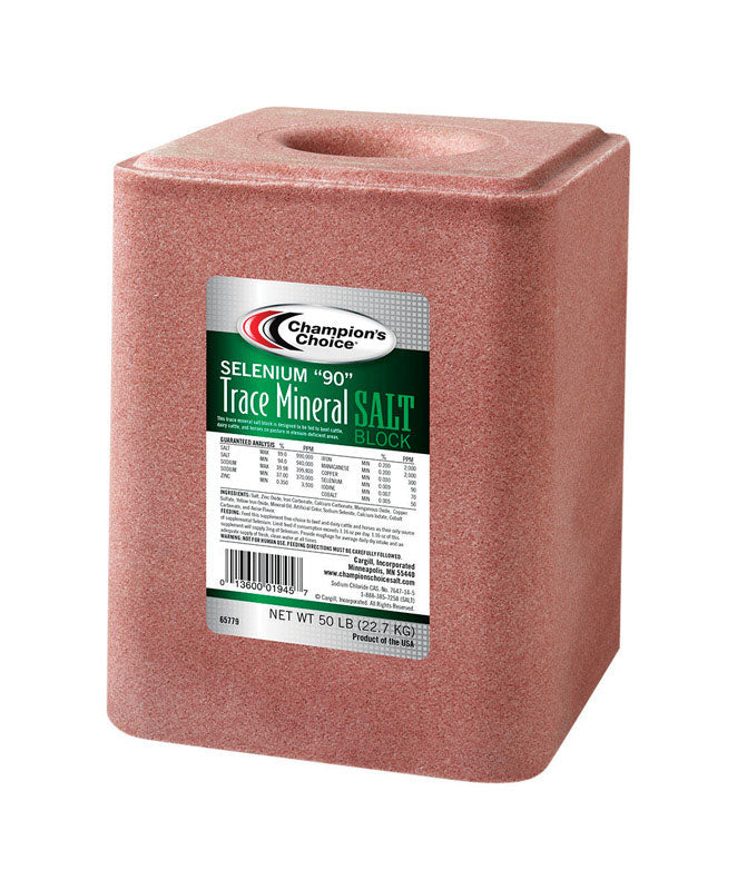 Champion's Choice Selenium '90' Salt Block For Cattle 50 lb