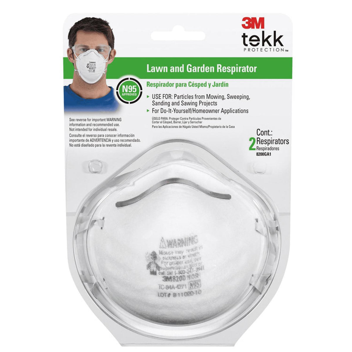 3M L&G Disp Resp N95 2Pk