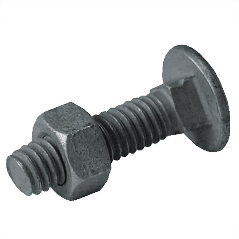 YardGard .709 in. H Silver Steel Carriage Bolts