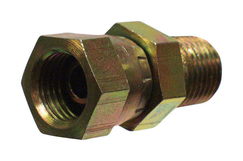 Apache Steel 1/2 in. x 3/8 in. Hydraulic Adapter 1 pk
