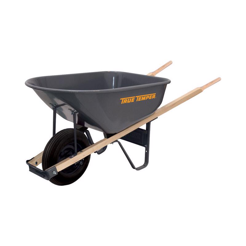 True Temper Steel Residential Wheelbarrow 6 cu ft