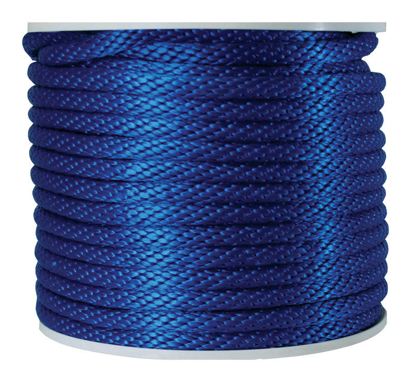 Koch Industries 5/8 in. D X 140 ft. L Blue Solid Braided Poly Derby Rope