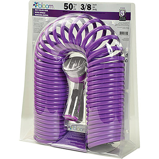 Bloom 3/8 in. D X 50 ft. L Light Duty Expandable Coil Garden Hose