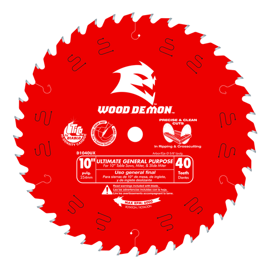 Diablo Ultimate GP 10 in. D X 5/8 in. TiCo Hi-Density Carbide Circular Saw Blade 40 teeth 1 pk