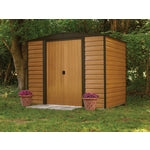 Arrow Woodridge 8 ft. x 6 ft. Metal Horizontal Peak Storage Shed