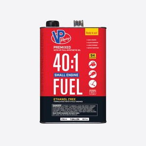VP Racing Fuels Small Engine Ethanol-Free 2-Cycle 40:1 Pre-Mixed Fuel 1 gal 6291, Pack of 4