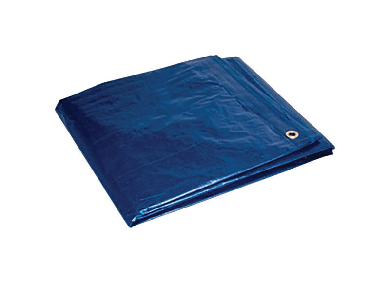 Foremost 6 ft. W X 8 ft. L Light Duty Polyethylene Tarp Blue