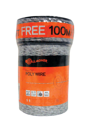 Gallagher Fence Poly Wire White G620300