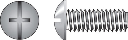 HILLMAN No. 8-32 Ga. X 2 in. L Combination Truss Head Zinc-Plated Steel Machine Screws 100 pk
