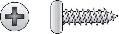 HILLMAN No. 6 Ga. X 1-1/4 in. L Phillips Pan Head Sheet Metal Screws 100 pk