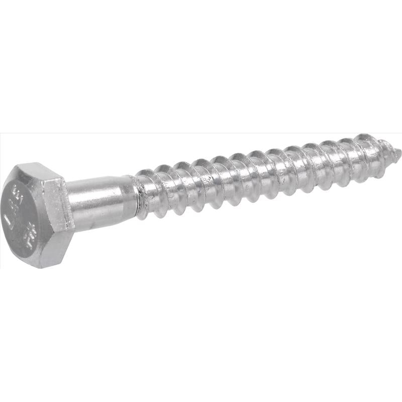 HILLMAN 5/8 in. X 5 in. L Hex Zinc-Plated Steel Lag Screw 25 pk