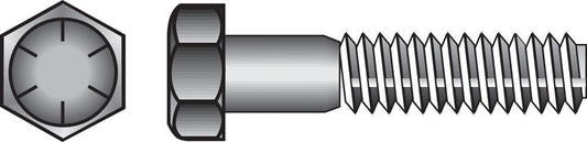 HILLMAN 5/16 in. D X 3-1/2 in. L Heat Treated Steel Hex Head Cap Screw 50 pk