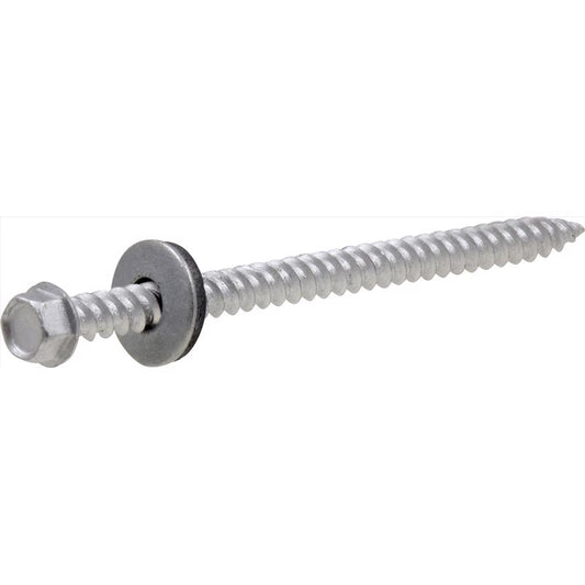 HILLMAN No. 10 Ga. X 3 in. L Hex HWH w/Neoprene Washer Head Self-Piercing Screws 50 pk