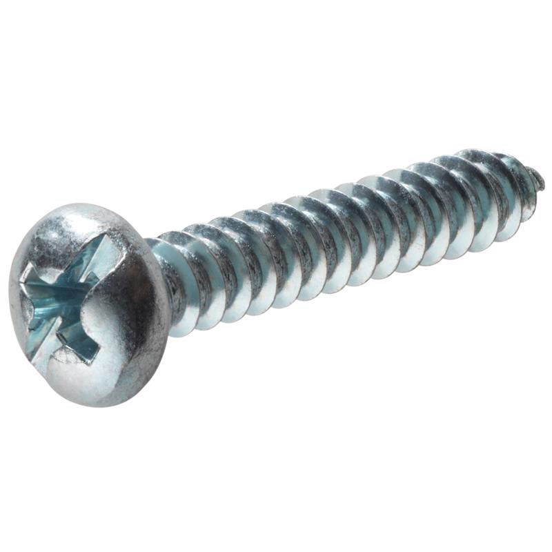 HILLMAN No. 6 Ga. X 1/2 in. L Phillips/Slotted Pan Head Sheet Metal Screws 100 pk