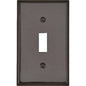 Leviton Brown 1 gang Thermoset Plastic Toggle Wall Plate 1 pk