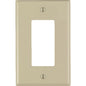 Leviton Ivory 1 gang Nylon Decorator Wall Plate 1 pk