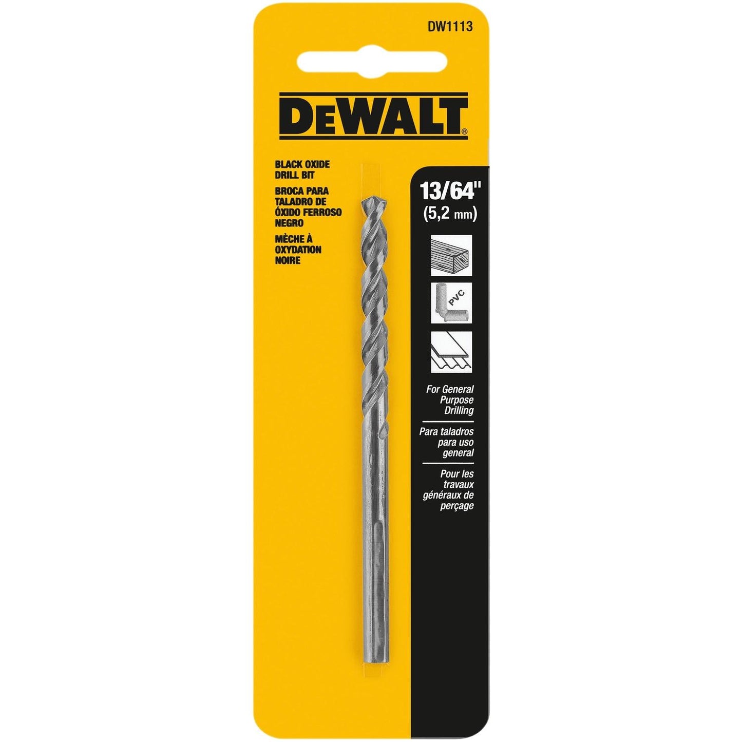 BLK&GLD DRILL BIT 13/64"