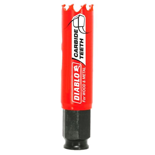 Diablo Snap-Lock Plus 7/8 in. Carbide Tipped 2-3/8 in. L X 3/8 in. D Hole Saw