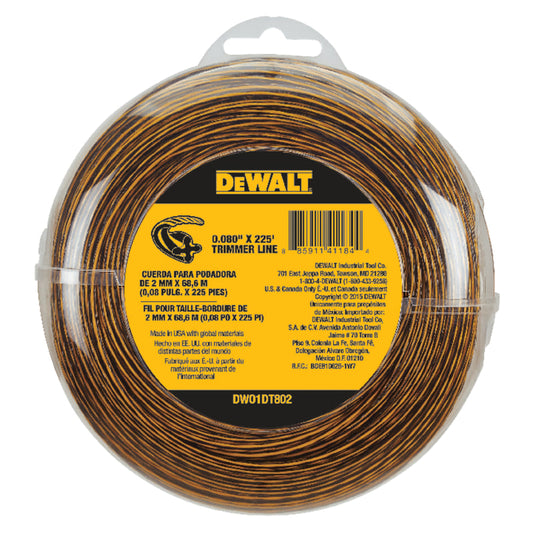 DeWalt .080 in. D X 225 ft. L Trimmer Line