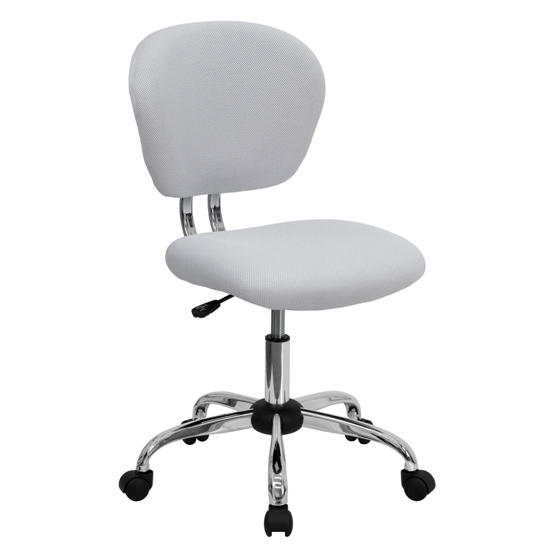 Flash Furniture White Fabric Task Chair