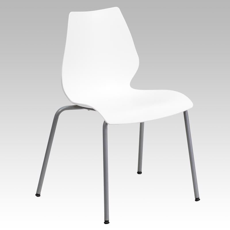Flash Furniture White Plastic Chair