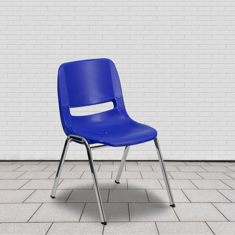 Flash Furniture Navy Blue Plastic Chair