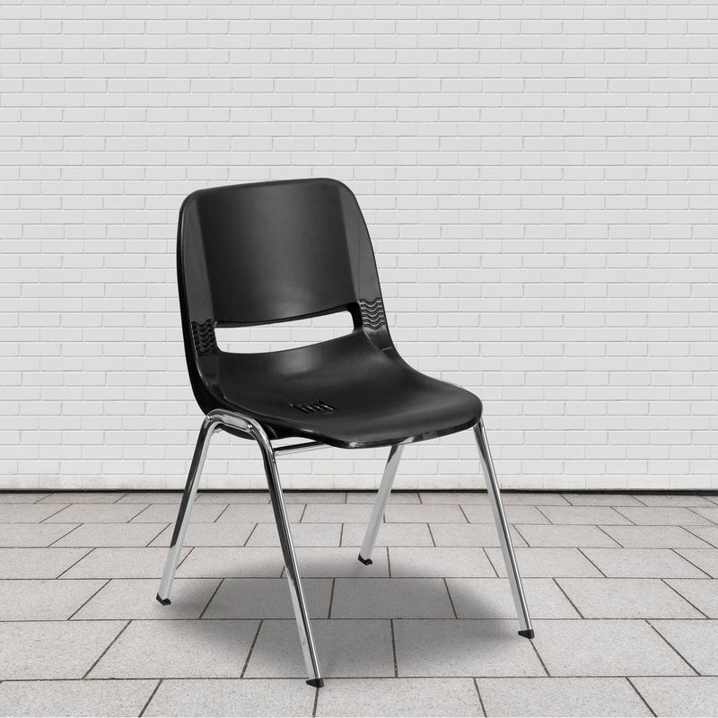 Flash Furniture Black Plastic Chair
