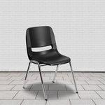 Flash Furniture Black Plastic Chair