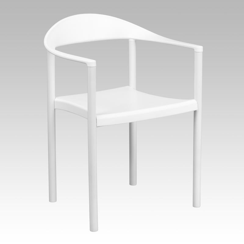 Flash Furniture White Plastic Chair