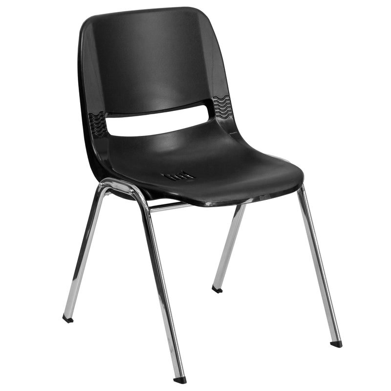 Flash Furniture Black Plastic Chair