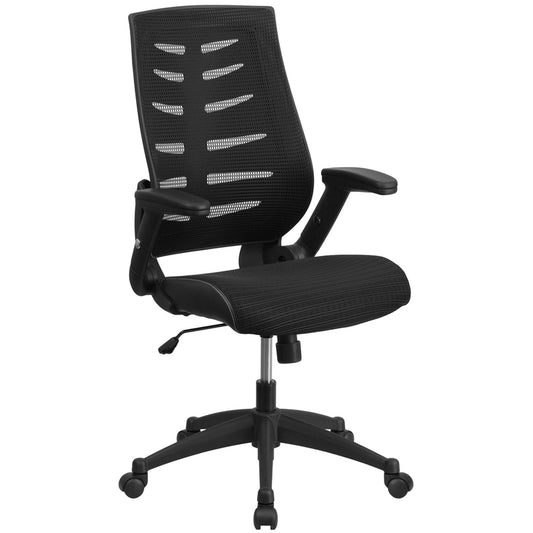 Flash Furniture Black Leather/Mesh Office Chair