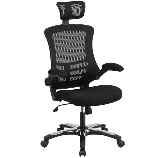 Flash Furniture Black Leather/Mesh Office Chair