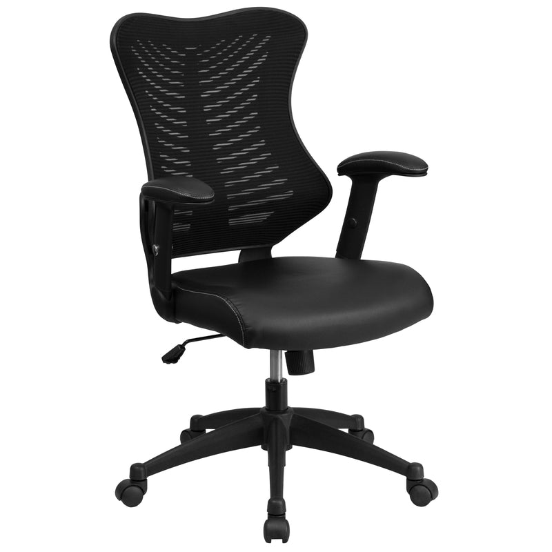 Flash Furniture Black Leather Office Chair