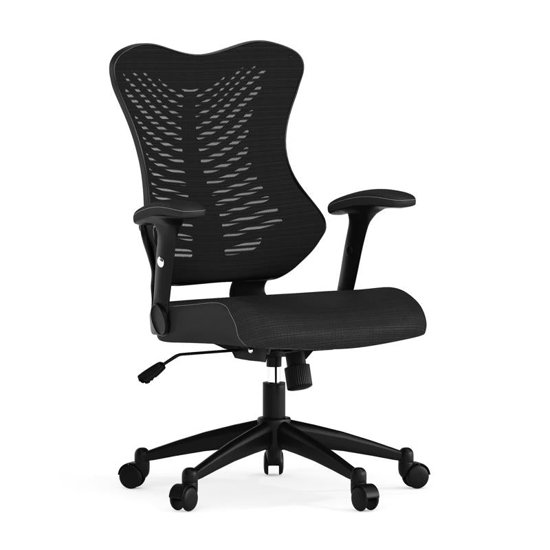 Flash Furniture Black Leather/Mesh Office Chair