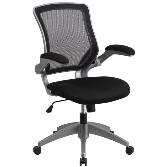 Flash Furniture Black Leather/Mesh Task Chair
