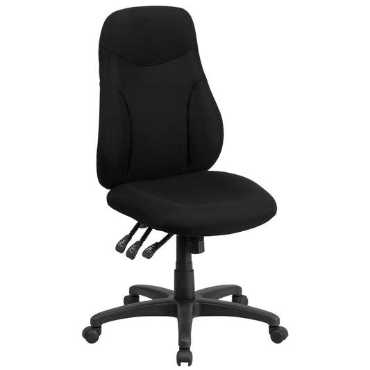 Flash Furniture Black Fabric Task Chair