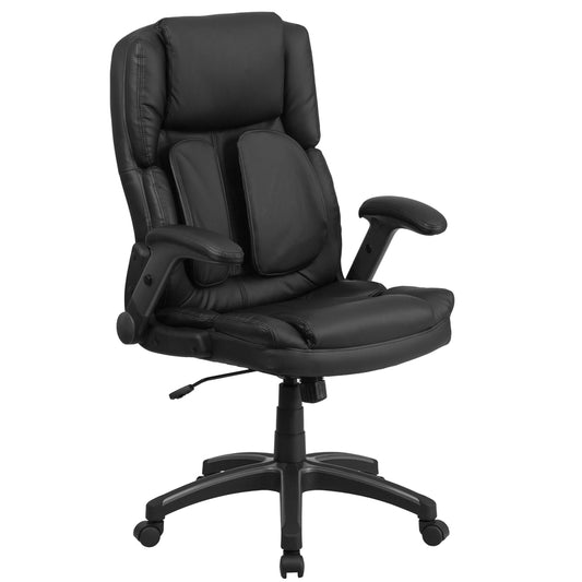 Flash Furniture Black Leather Office Chair