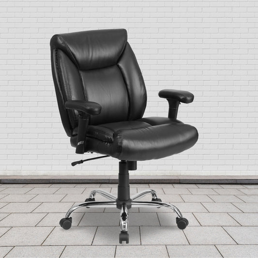 Flash Furniture Black Leather Task Chair