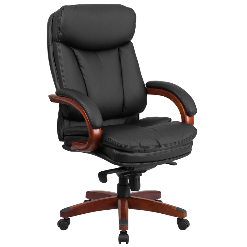 Flash Furniture Black Leather Office Chair