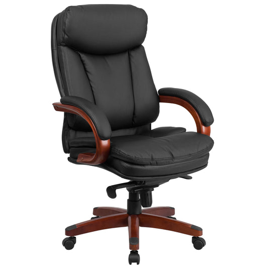Flash Furniture Black Leather Office Chair