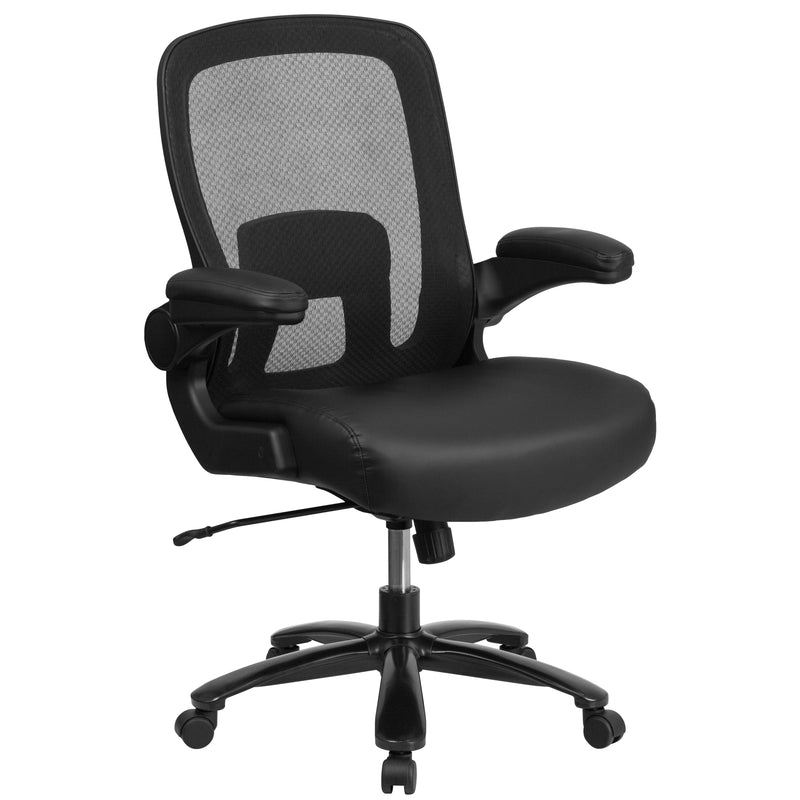 Flash Furniture Black Leather Office Chair
