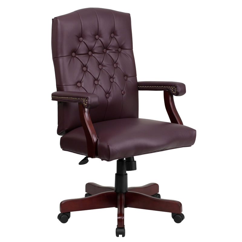 Flash Furniture Burgundy Leather Office Chair