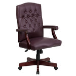 Flash Furniture Burgundy Leather Office Chair